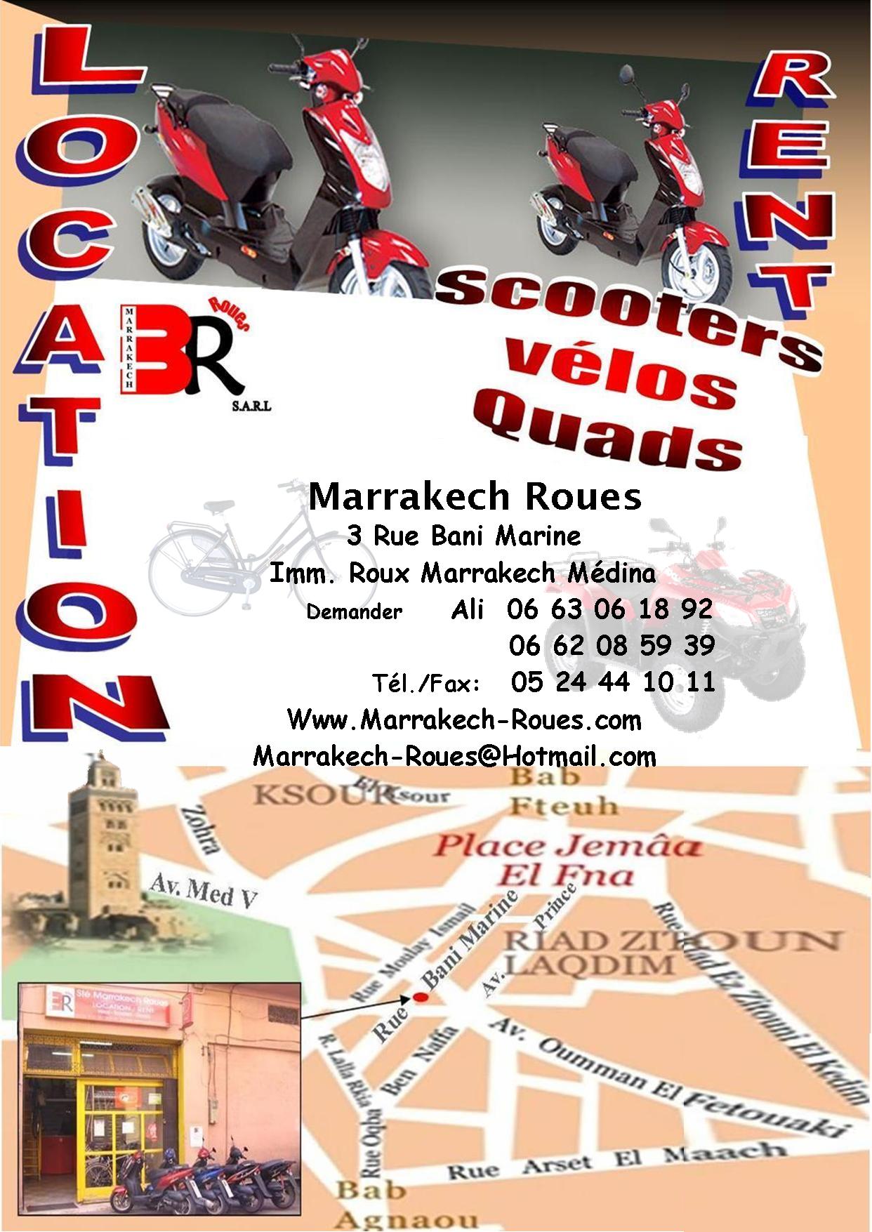 Location Vélos, Motos, Scooters et Quads sur Marrakech